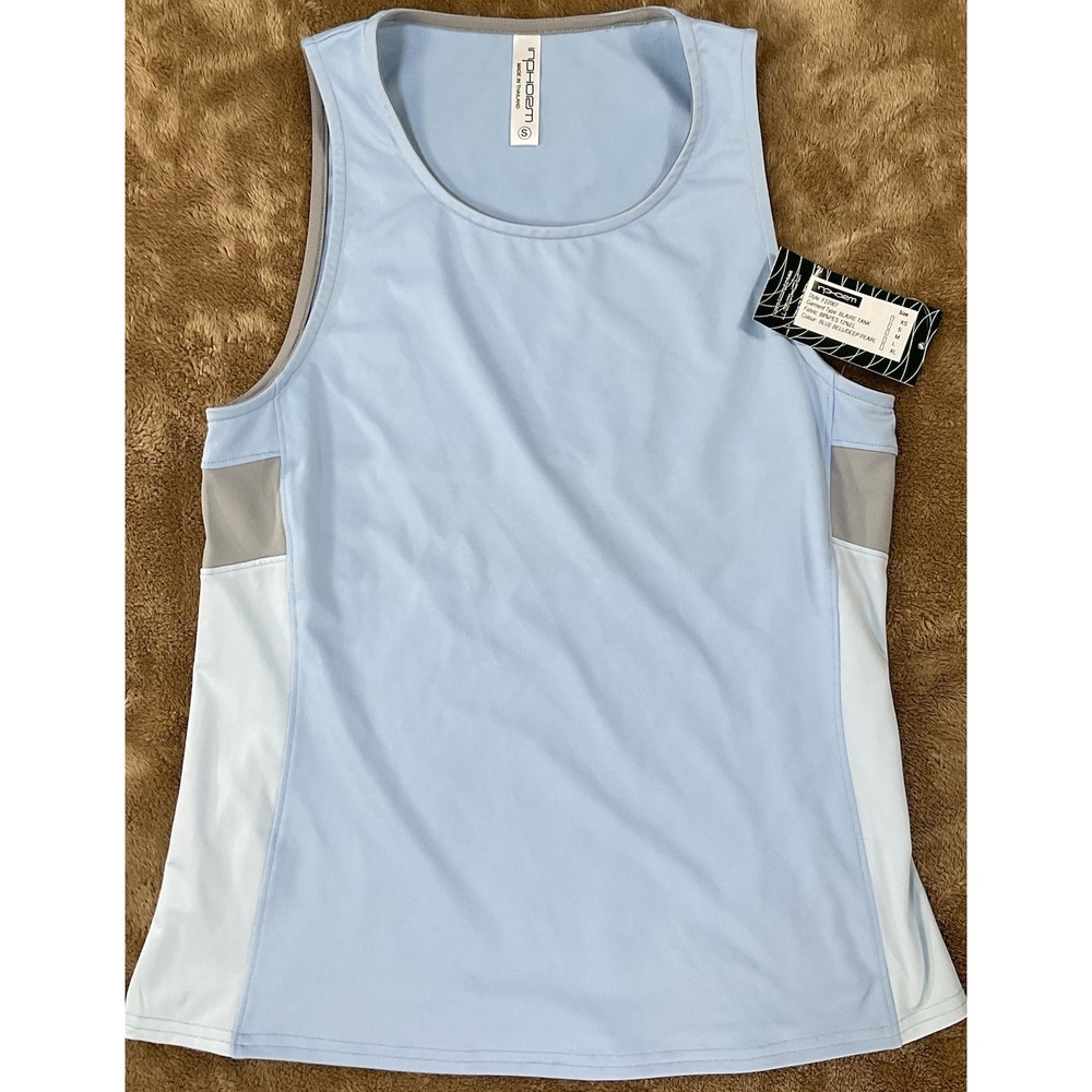 INPHORM Women's Blaire Blue Bell Tank Top Tennis Golf Size Small Athletic 481
